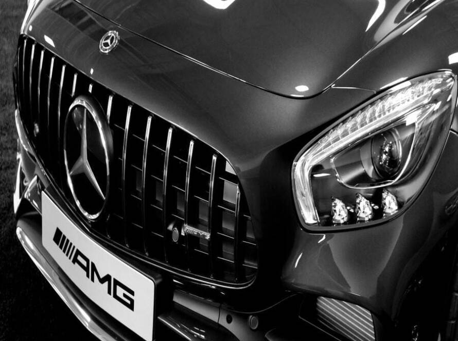 auto amg silber vorne